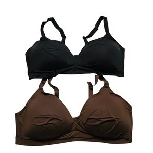 Amazon Essentials Women's Black and Brown Intimates Set 4X
